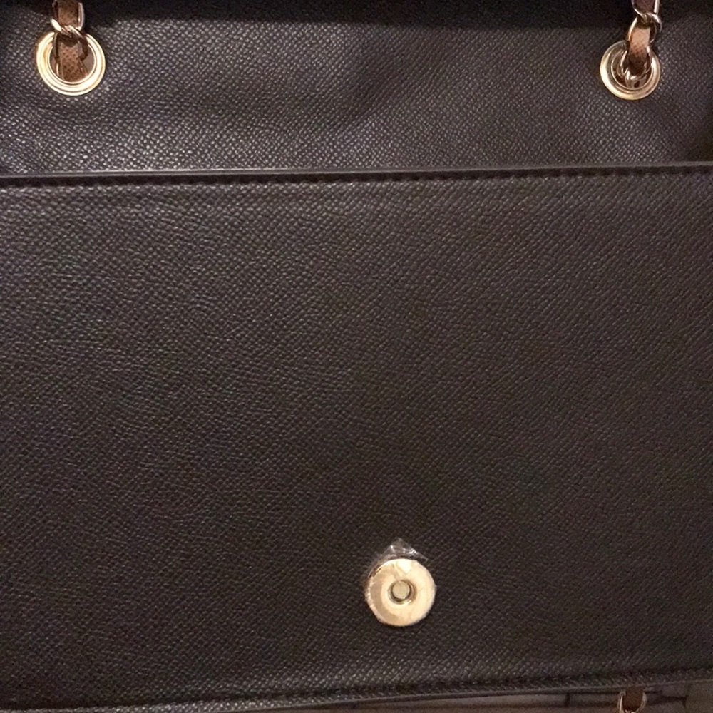 Bebe Black and Gold Chain Shoulder Bag - Picture 11 of 15